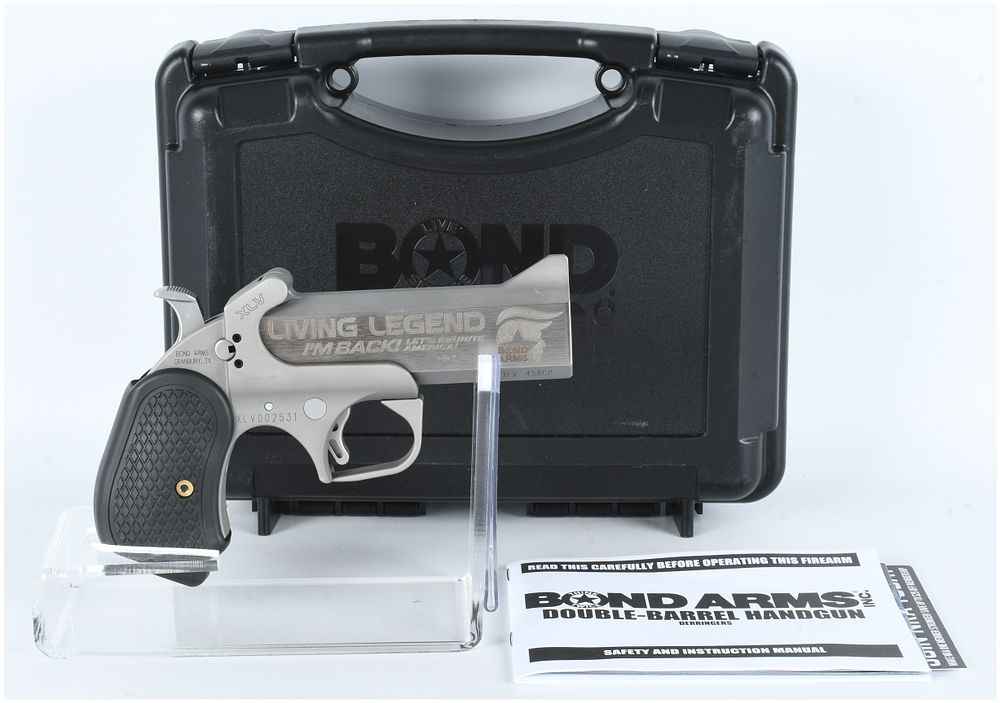 Lot 216: Bond Arms Living Legend XLV Break-Action Derringer Pistol, .45 ACP, Serial Number XLV002531