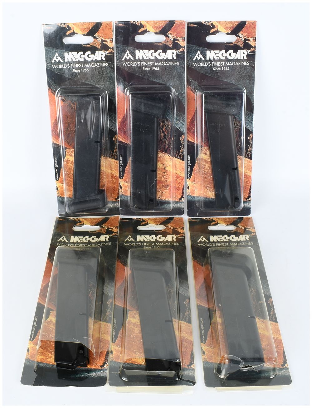 Lot 221: Six New Mec-Gar 15-Round Magazines for Beretta 96 .40 S&W