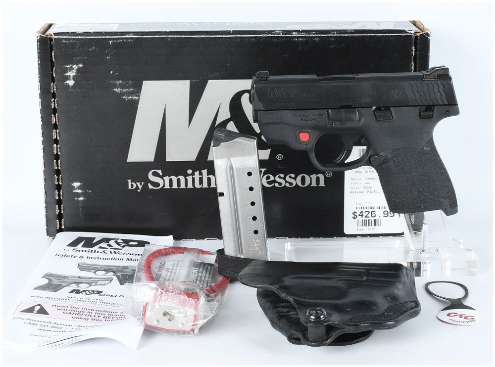 Lot 306: Smith & Wesson M&P 40 Shield M2.0 Crimson Trace Pistol, .40 S&W, Serial Number LFB9029