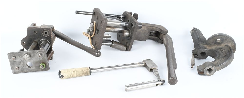 Lot 323: A Collection of 6 Vintage Herter's and Pacific Ammunition Reloading Press Components