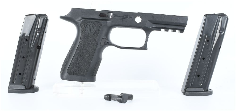 Lot 341: SIG Sauer P320 X-Series Compact Grip Module Assembly and Accessories, 9mm