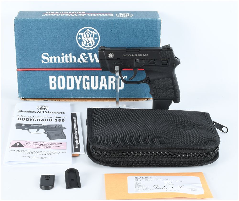 Lot 366: Smith & Wesson Bodyguard 380 Semi-Automatic Pistol .380 ACP (2 3/4 inch BBL) Serial EAE7185