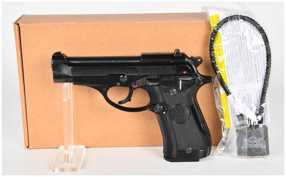 Lot 390: Beretta Model 84BB Semi-Automatic Pistol Cal. 9 Short (.380 Auto) Serial Number Y36284Y
