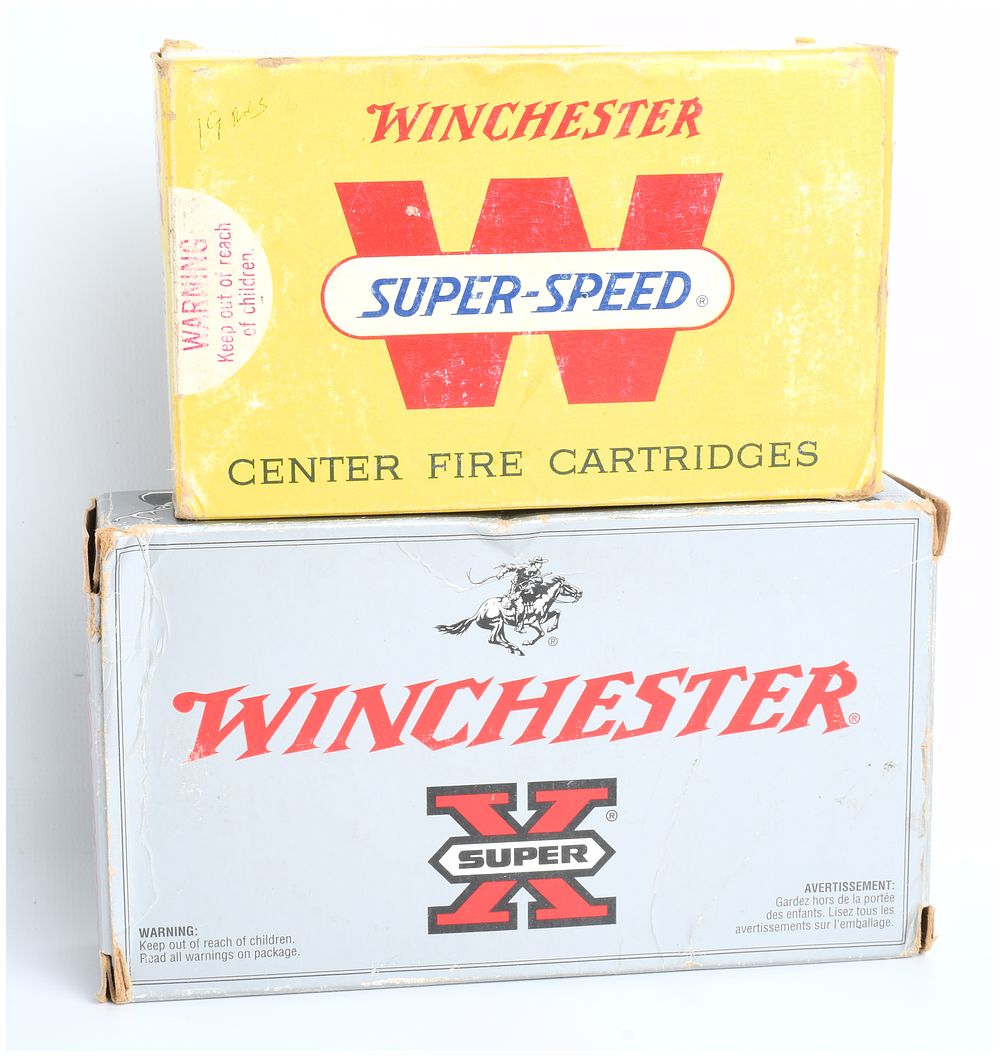 Lot 424: A Lot of 40 Vintage Winchester .458 Winchester Magnum 510 Grain Soft Point Ammunition