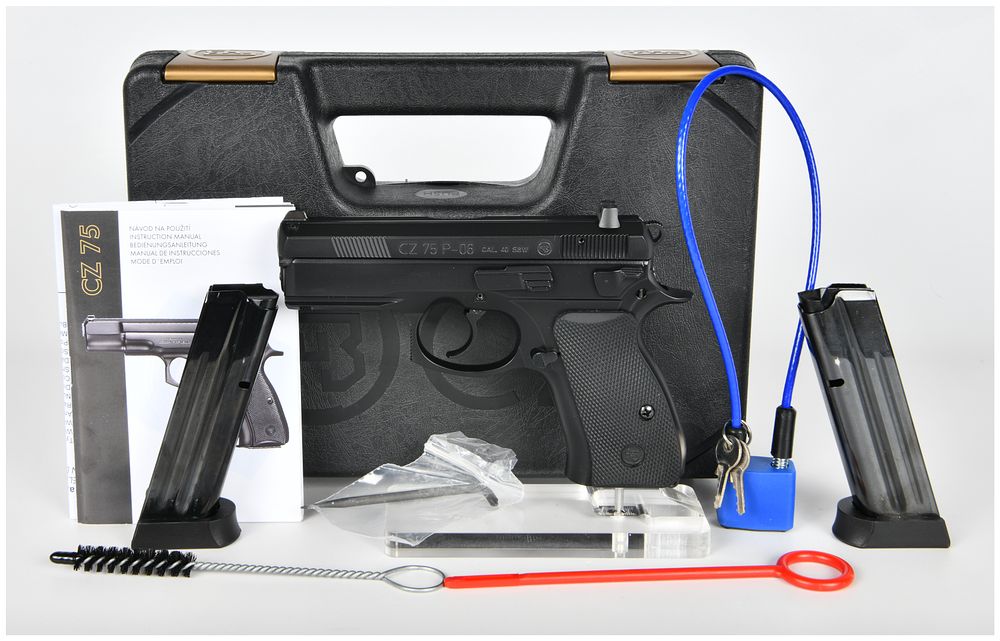 Lot 432: CZ 75 P-06 Semi-Automatic Pistol in .40 S&W, Serial Number B404766