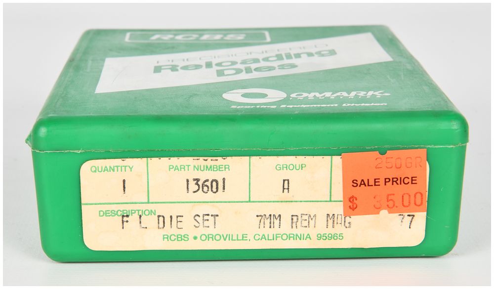 Lot 469: RCBS Full Length 2-Die Set for 7mm Remington Magnum (Part 13601)