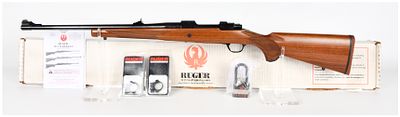 Ruger M77 Hawkeye Bolt Action Rifle in .338 RCM (20 inch BBL) Serial Number 711-57000. This is a 