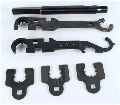 A Collection of Six AR-Platform Armorer's Maintenance Tools and Wrenches, including Midwest 