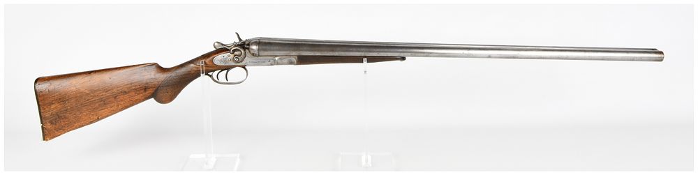 Lot 1068: Antique Belgian Double Barrel Exposed Hammer Shotgun Marked Prise Gun (SN 36031)