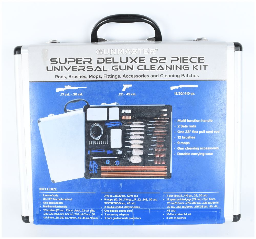 Lot 1070: DAC Technologies Gunmaster Super Deluxe 62 Piece Universal Gun Cleaning Kit