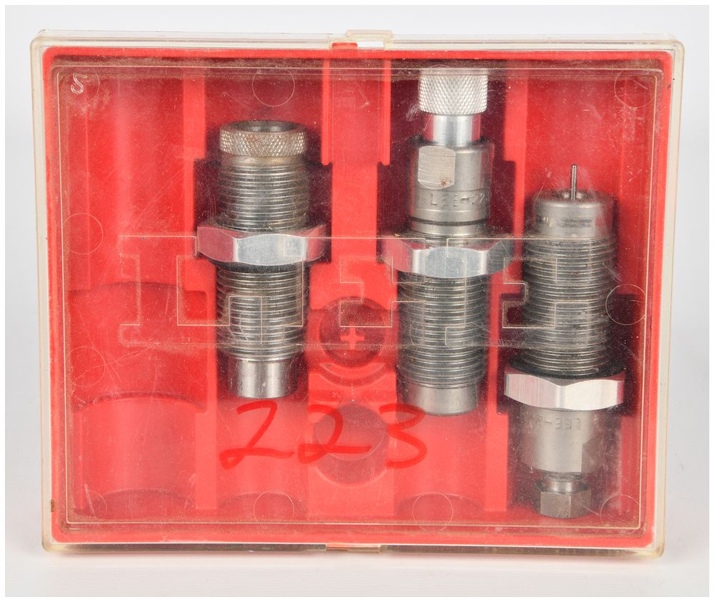 Lot 1078: Lee Precision 3-Die Reloading Set for .223 Remington