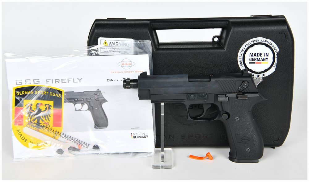 Lot 1089: German Sport Guns GSG FireFly Semi-Automatic Pistol, .22 LR, Serial Number F497561