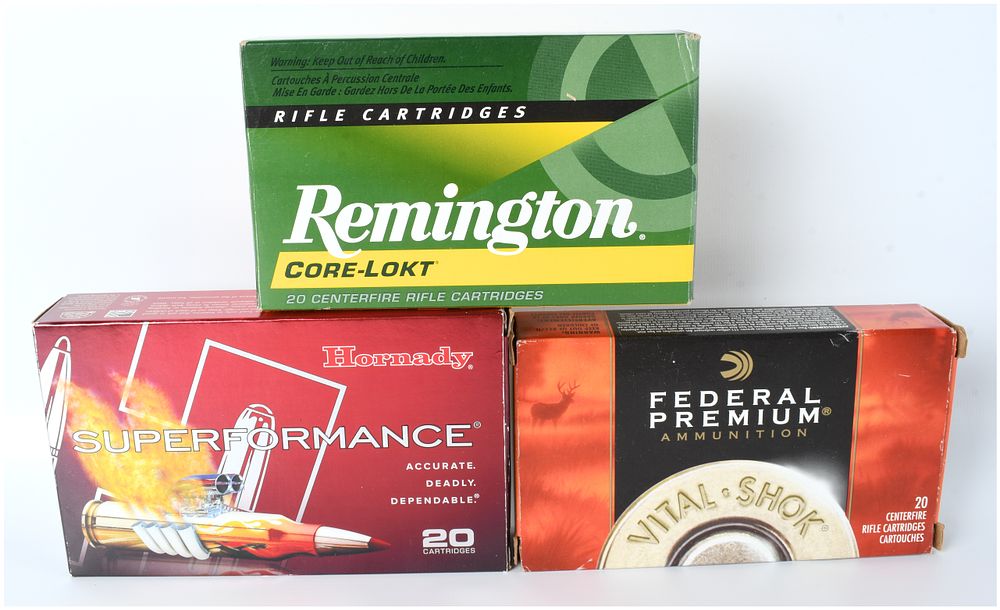 Lot 1093: A Lot of 56 Centerfire Rifle Cartridges in .270 Winchester and 7mm Remington Magnum