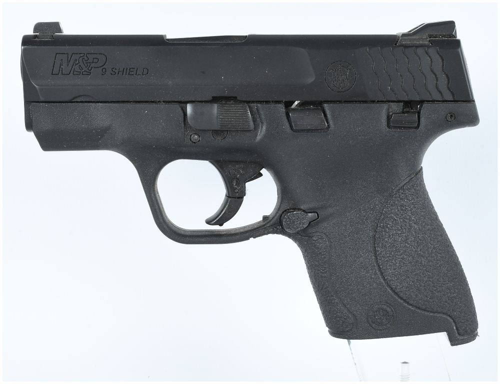 Lot 1095: Smith & Wesson M&P 9 Shield Semi-Automatic Pistol 9MM (3.125 BBL) Serial JFE2458