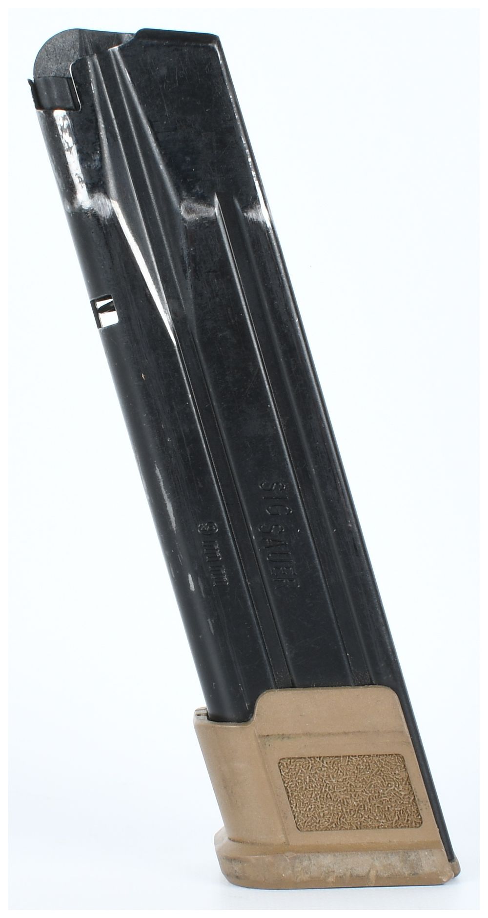 Lot 1106: SIG Sauer P320 9mm 21-Round High-Capacity Magazine FDE Baseplate