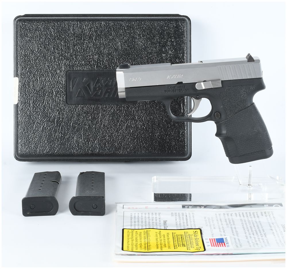 Lot 1125: Kahr Arms CW9 Semi-Automatic Pistol 9x19mm Serial Number EF4426