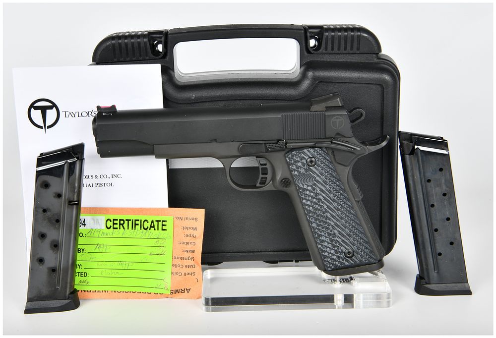 Lot 1131: Armscor/Taylor's & Co. M1911 A1-FS Semi-Automatic Pistol in 9mm Caliber, Serial Number TA2009794