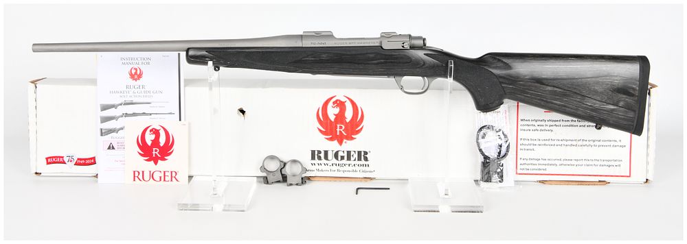 Lot 1134: Ruger M77 Hawkeye Bolt Action Rifle 7mm-08 Remington (16.5 inch BBL) Serial Number 712-74545