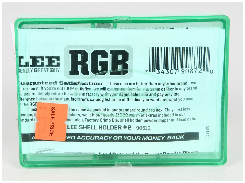 Lot 1138: LEE RGB Reloading Dies Set for .22/250 Remington