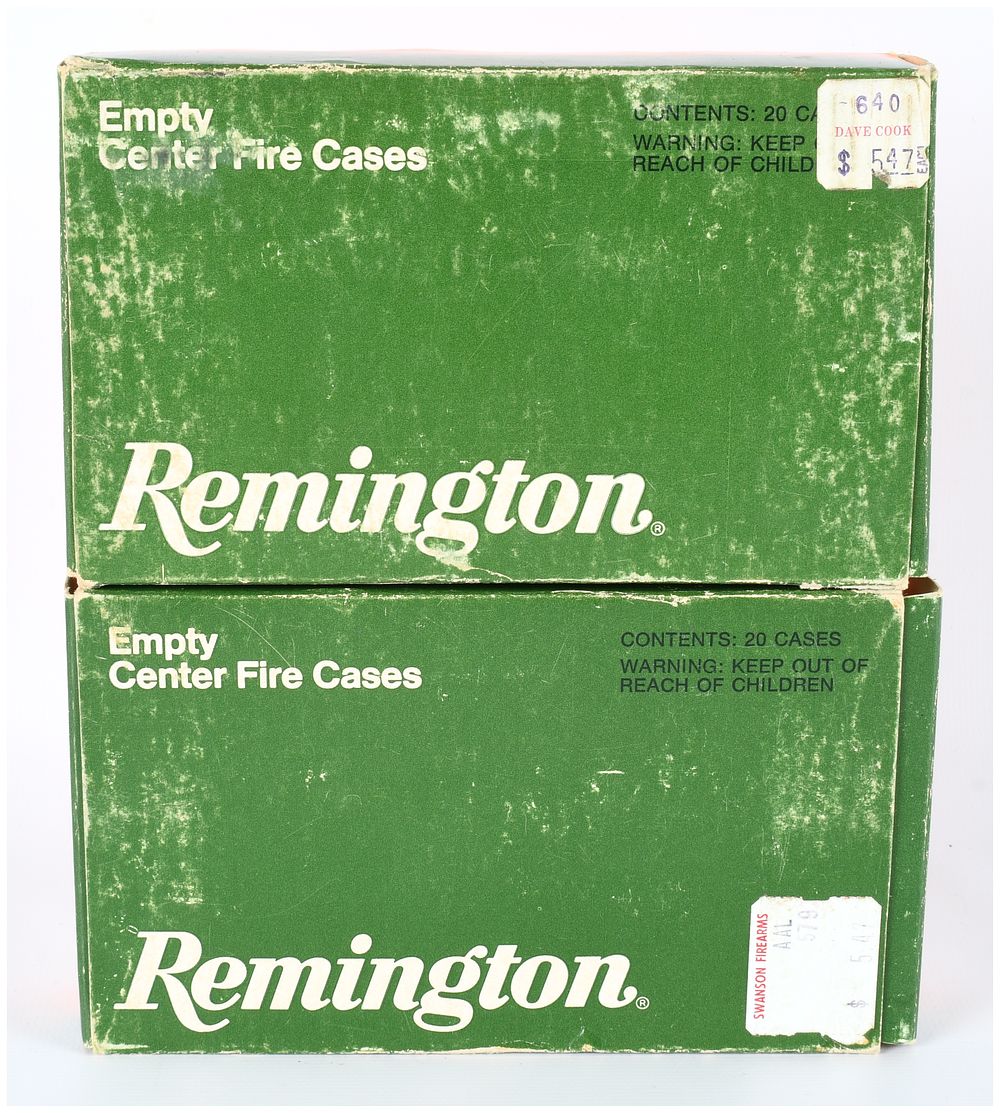 Lot 1141: A Lot of 40 Remington 8 mm Mauser Loaded Ammunition in Vintage Boxes