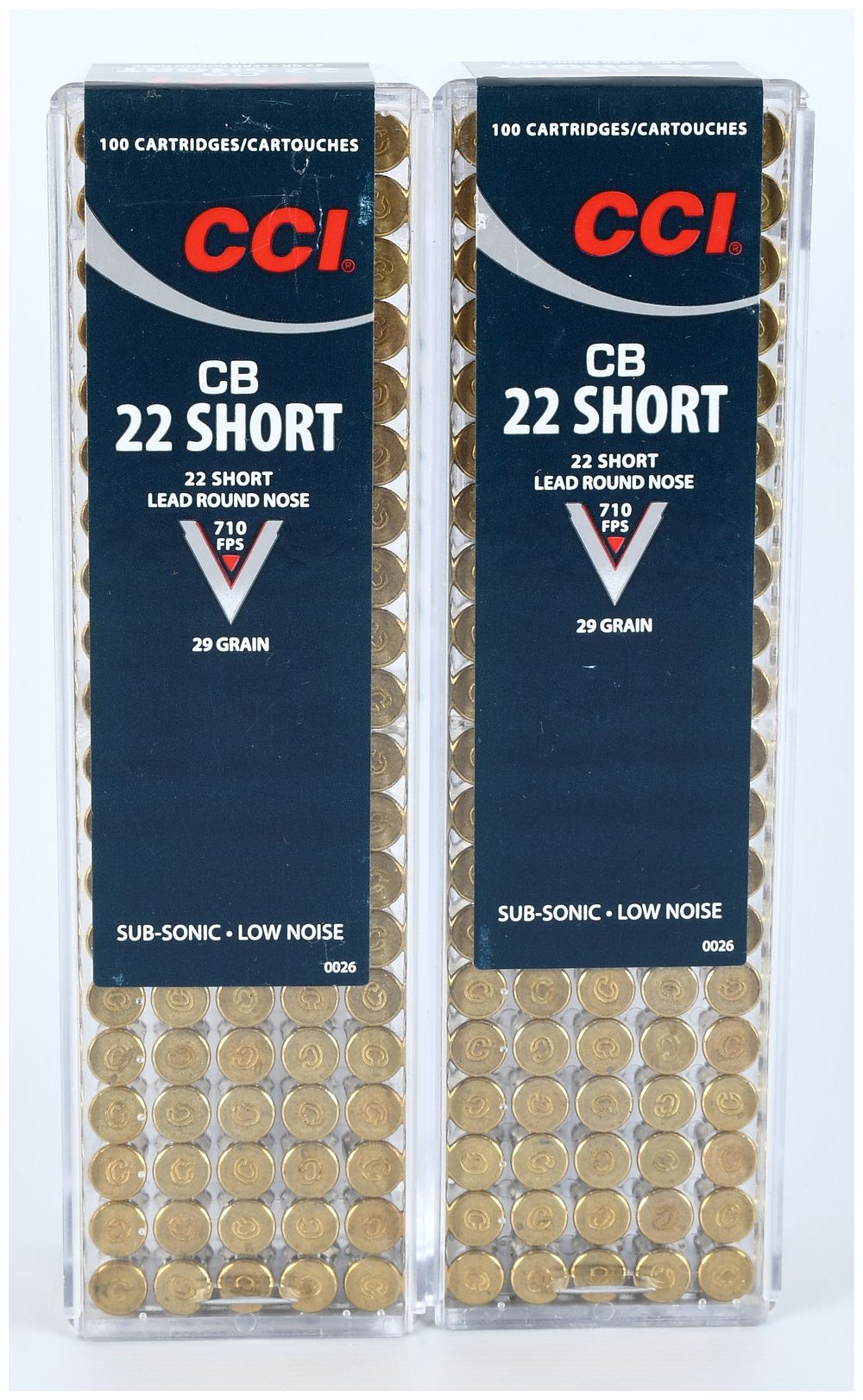 Lot 1153: A Lot of 200 Rounds of CCI CB .22 Short 29 Grain Lead Round Nose Rimfire Ammunition
