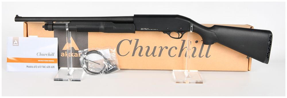 Lot 1164: Akkar Churchill Model 620 Pump-Action Shotgun, 20 Gauge (18.5" BBL)