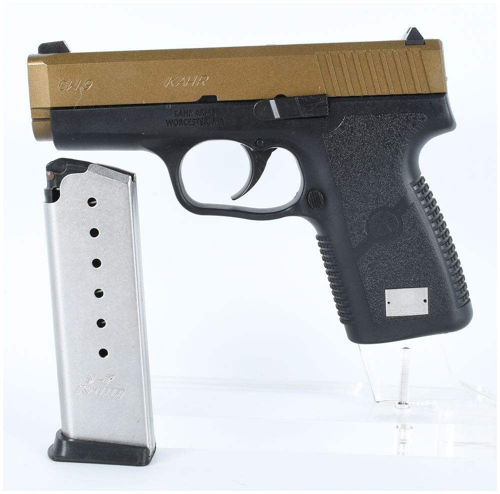Lot 1215: Kahr Arms CW9 Semi-Automatic Pistol in 9x19mm Serial Number G034120