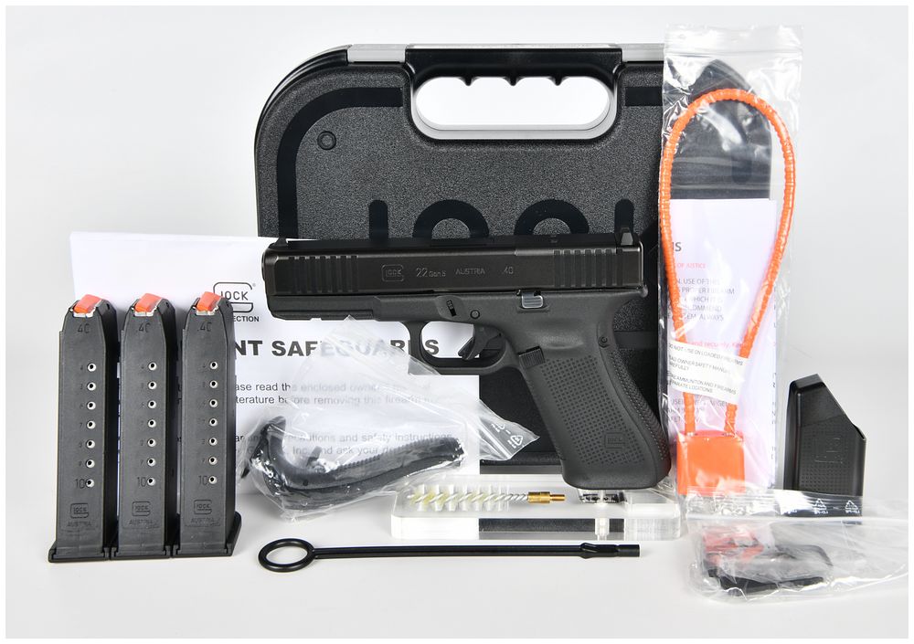 Lot 1251: GLOCK 22 Gen 5 MOS Semi-Automatic Pistol .40 S&W Serial CBVW047