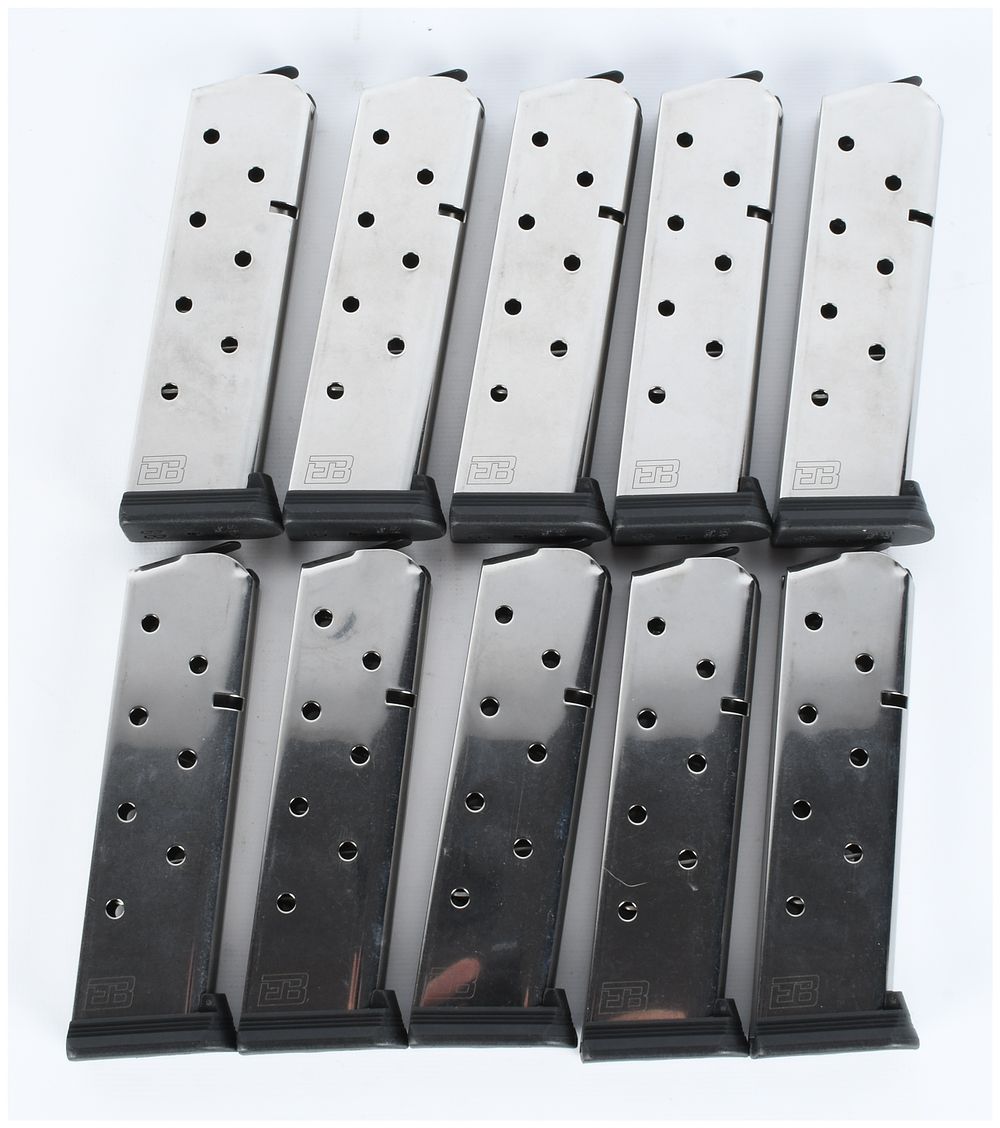 Lot 1340: A Collection of 10 Ed Brown 8-PACK Government Eight Round .45 ACP Magazines for 1911 Pistols