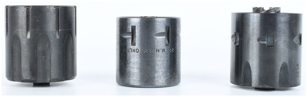 Lot 1382: A Trio of .22 Caliber Single-Action Revolver Cylinders (.22 LR, .22 WMR)