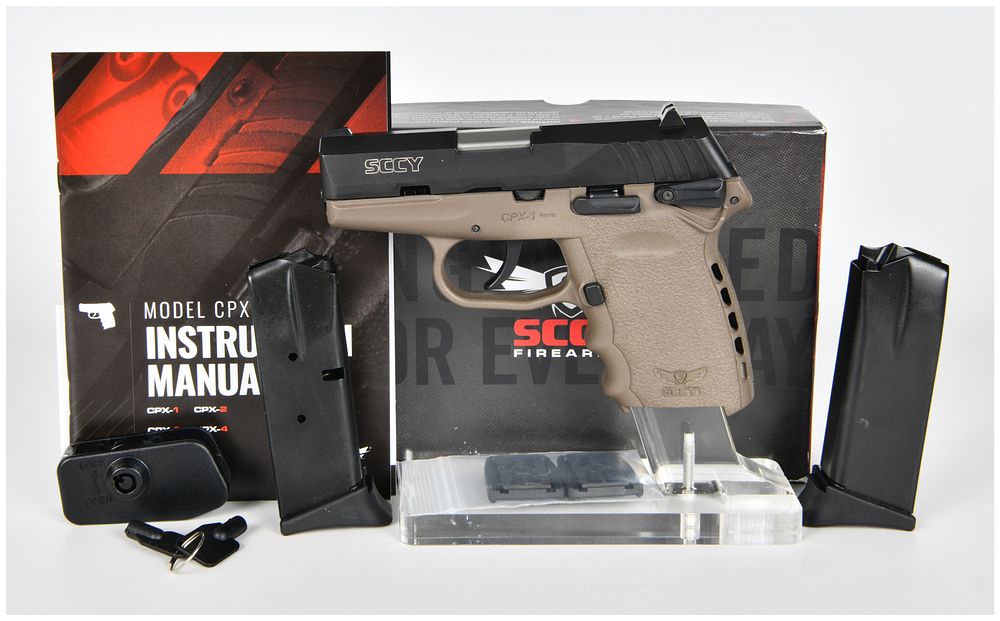 Lot 1413: SCCY Industries Model CPX-1 Semi-Automatic Pistol, 9mm, Serial Number C282000