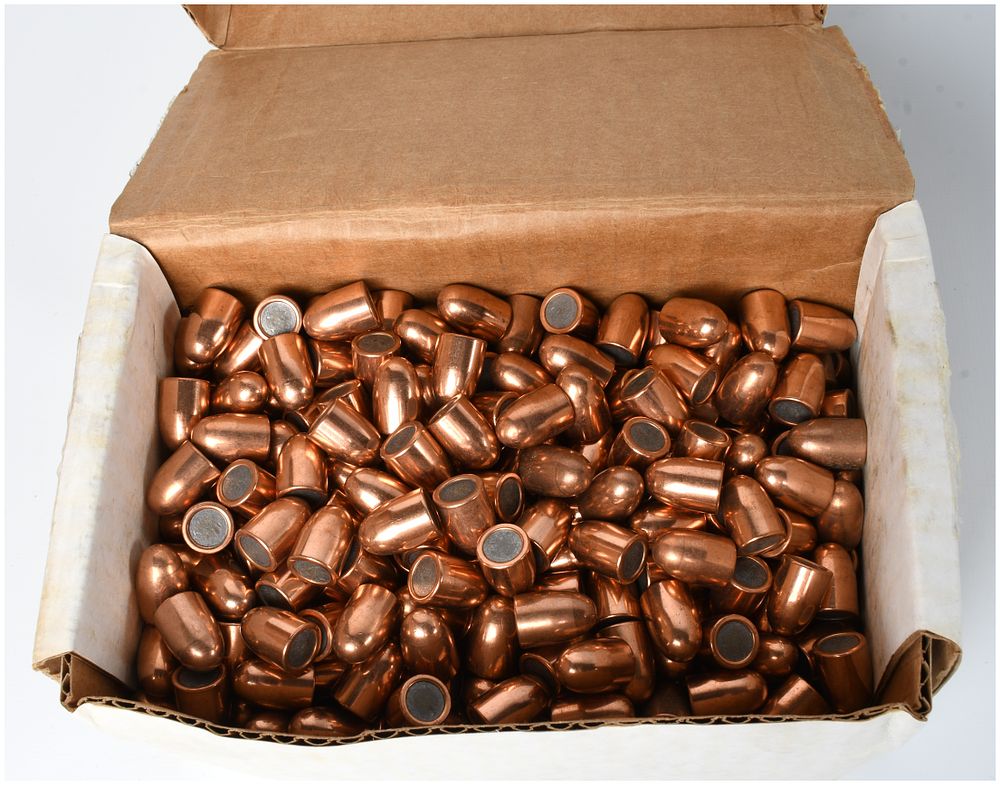 Lot 1429: A Lot of 500 9mm Plated Round Nose Reloading Projectiles