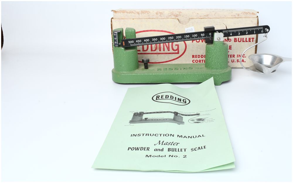 Lot 1529: Vintage Redding Master Powder and Bullet Scale Model No. 2 Reloading Equipment