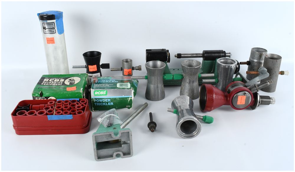 Lot 1546: A Large Collection of RCBS, Lyman, and Hornady Reloading and Case Preparation Equipment