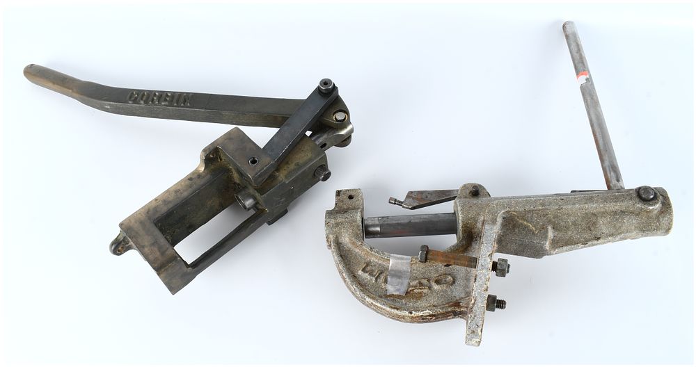 Lot 1552: A Pair of Vintage Corbin and RCBS Style Specialized Reloading Presses