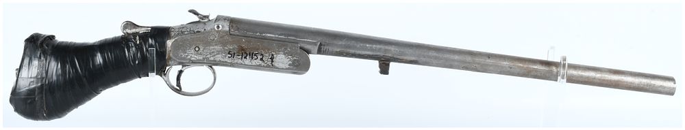 Lot 1578: T. Barker Modified Single-Shot Break-Action Smoothbore Utility Firearm (SI-12152 A)