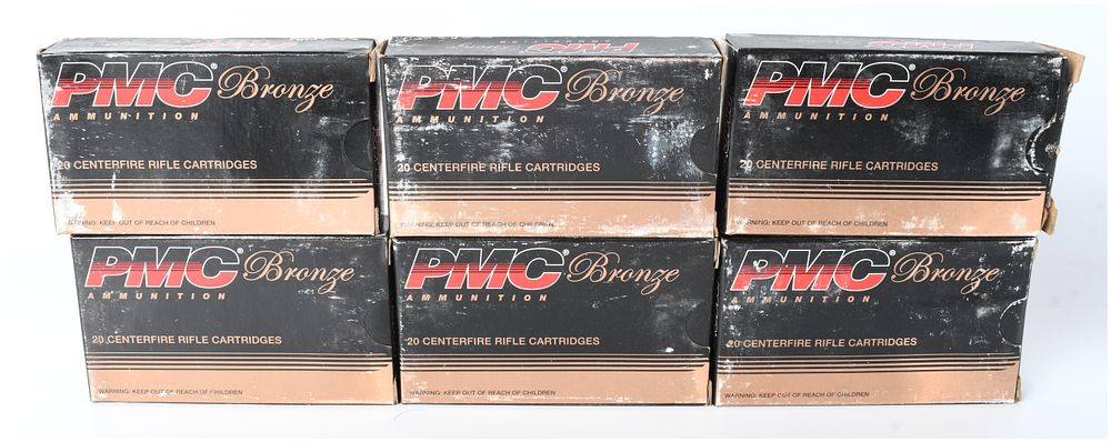 Lot 1585: PMC Bronze .223 Remington 55 Grain FMJ-BT Ammunition Lot of 120 Rounds