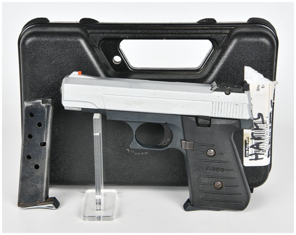 Lot 1587: Jimenez Arms Model J.A. T-380 Semi-Automatic Pistol, .380 Auto, SN 342626