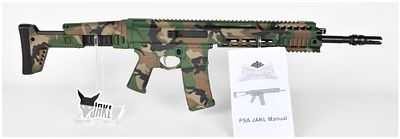 Palmetto State Armory JAKL Semi-Automatic Rifle, 5.56 NATO, M81 Woodland Camouflage, c. 2020s. A 