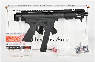 Sol Invictus Arms TAC-9 Semi-Automatic 9mm Pistol with Original Box, c. 2020. This lot features 