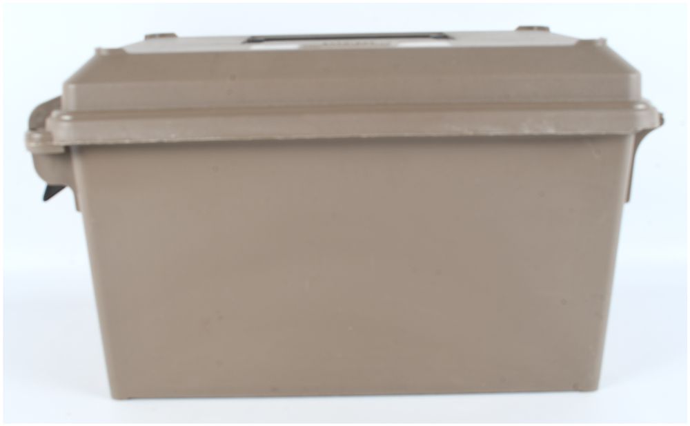 Lot 131: MTM Case-Gard Polymer Tactical Utility Can with Custom 18-Slot Foam Insert, Contemporary