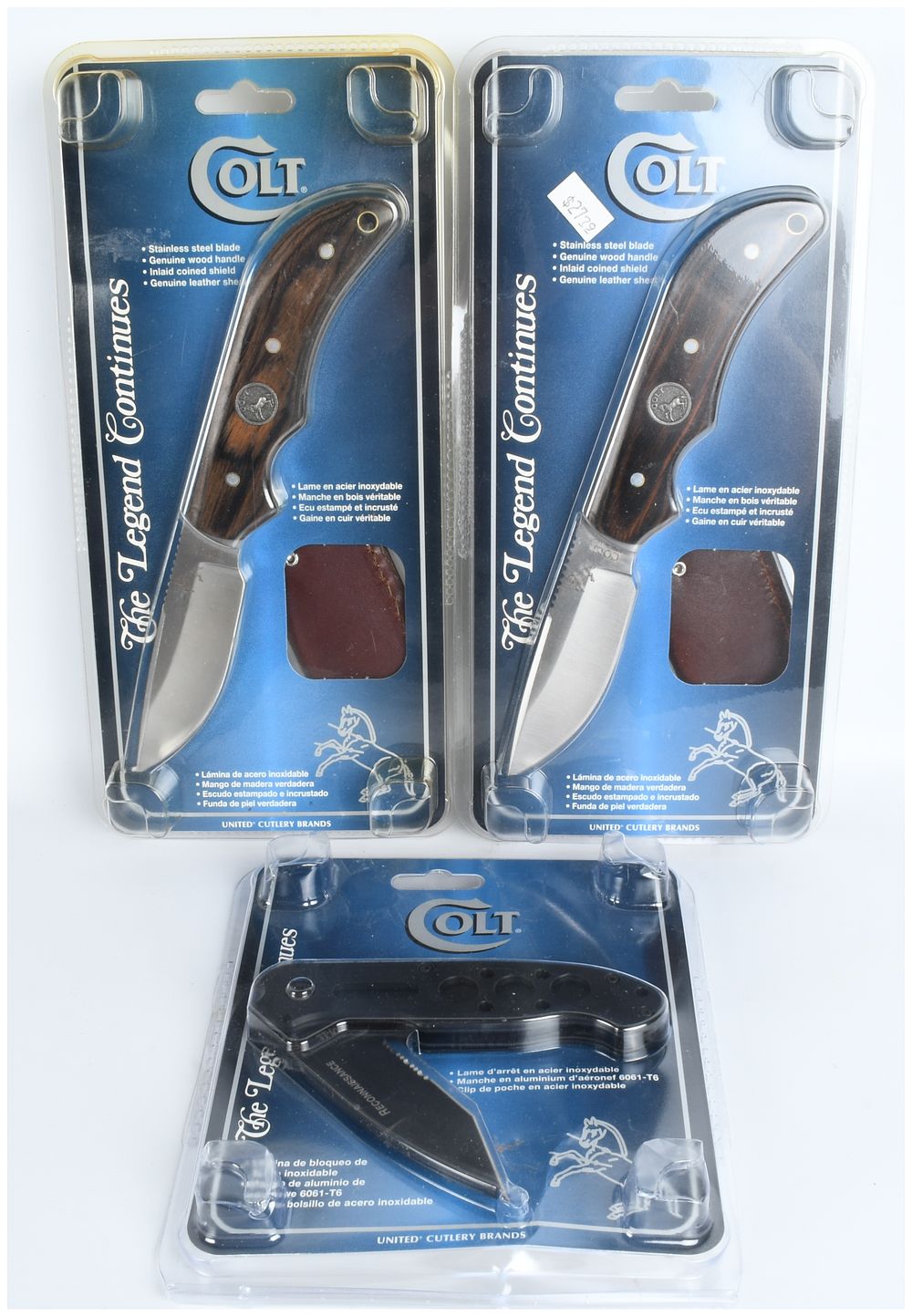 Lot 134: Three Colt United Cutlery CT17 Ridge Runner and Reconnaissance Knives