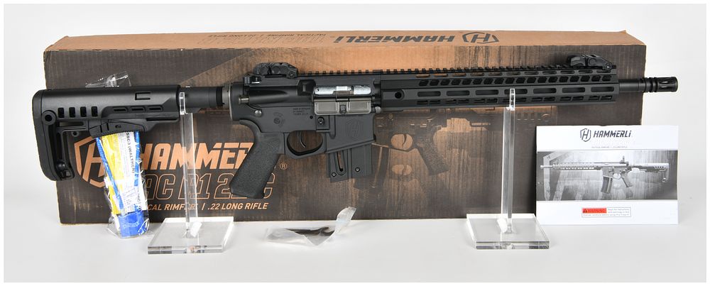 Lot 135: Hammerli TAC R1 22 C Semi-Automatic Tactical Rimfire Rifle, Brand New In Box, Modern Production