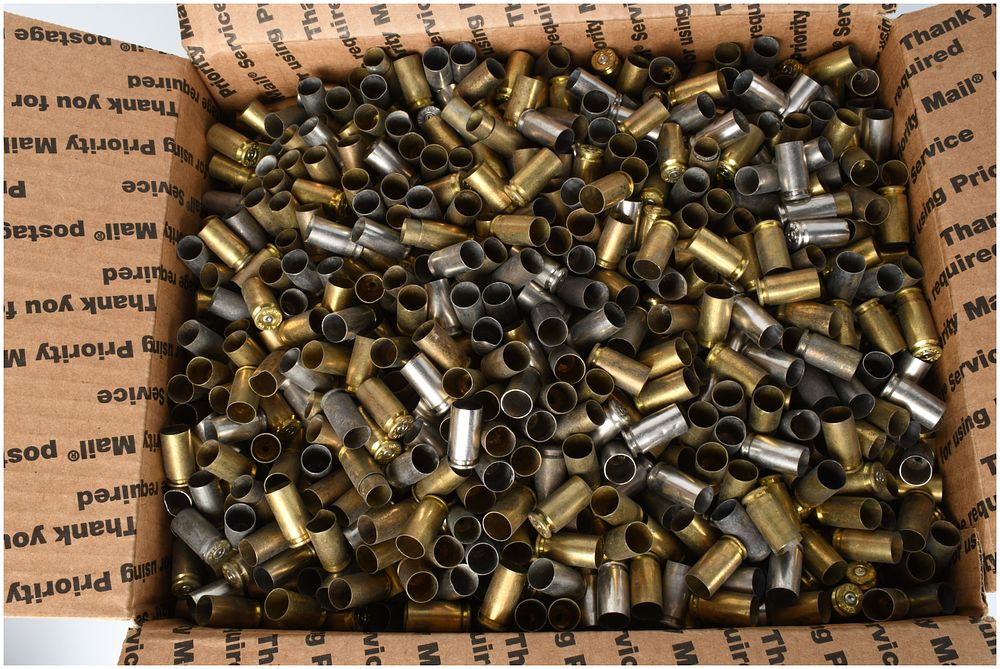 Lot 148: 27 Lbs of Empty 40 S&W Brass Casings
