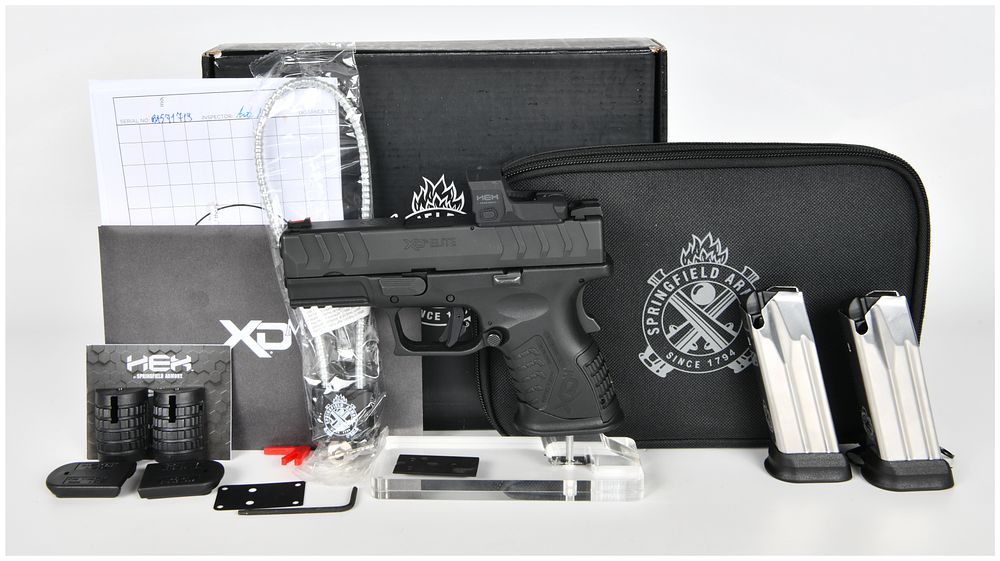 Lot 150: Springfield Armory XDM Elite 3.8 Inch 9mm Semi-Automatic Pistol with HEX Dragonfly Optic, circa 2021