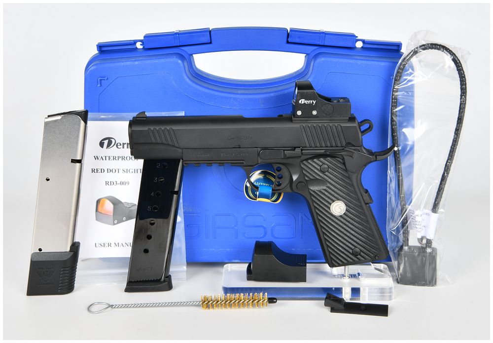 Lot 156: Girsan MC 1911 S T Semi-Automatic Pistol .45 ACP with Factory Red Dot Optic c. 2021