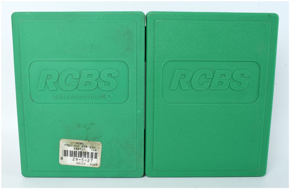 Lot 158: RCBS .270 Win Precision Mic and X-Sizer Die Set, Omark Industries, c. 1990s