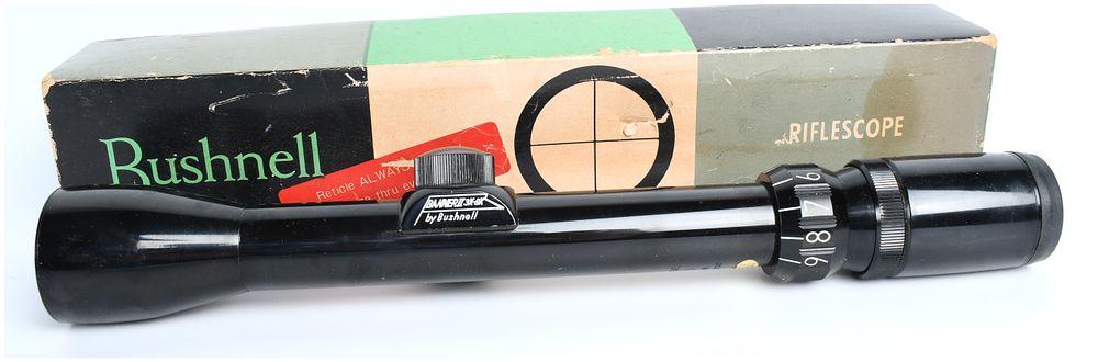 Lot 167: Bushnell Banner 3x-9x Variable Power Riflescope with Original Box, c. 1960s-1980s