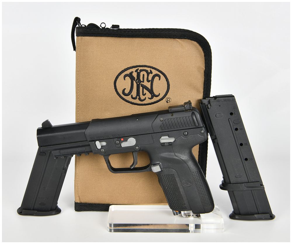 Lot 198: FN Herstal Five-seveN USG Semi-Automatic Pistol, 5.7x28mm, 2 Magazines and Case, c. 2005-2012