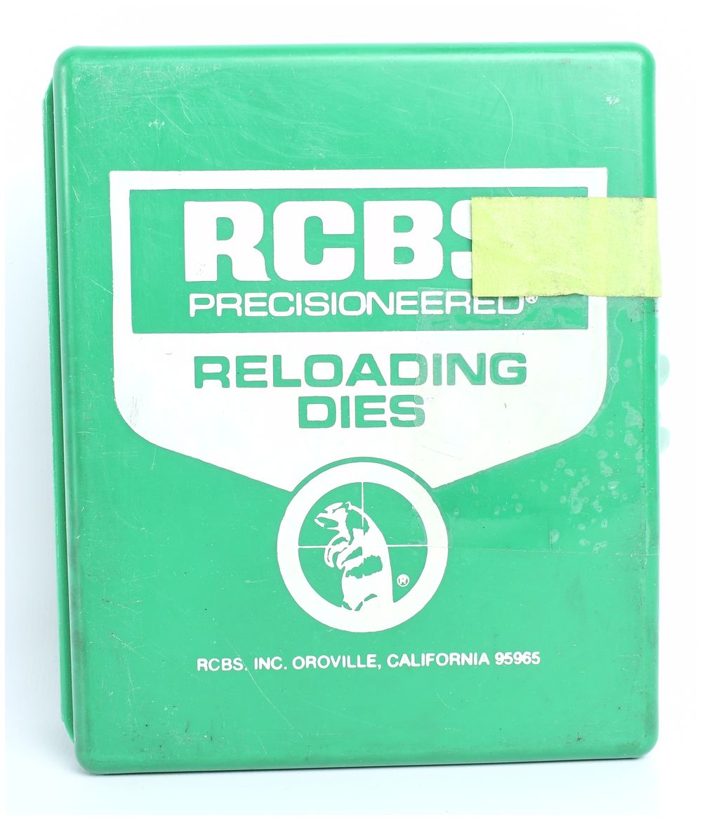 Lot 269: RCBS Precisioneered 3-Die Set for .357 Magnum SWC Reloading, Part 18205, Mid-20th Century